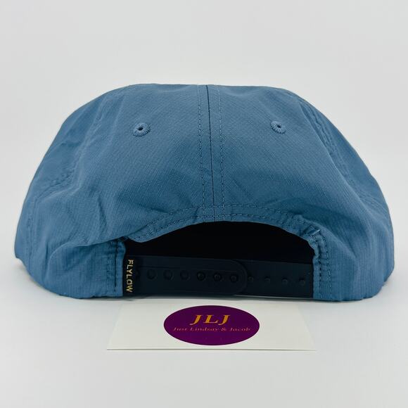 Flylow Men's 5 Panel Rope Unstructured Nylon Adjustable Snapback Flat Brim Hat - Picture 4 of 9